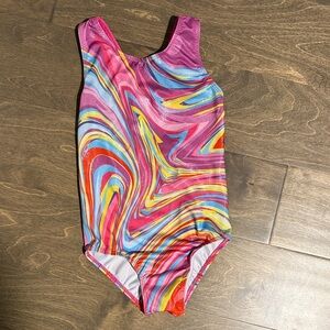 Colorful Swirl Gymnastics Leotard